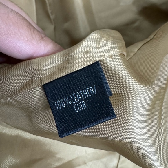 Lafayette 148 NY Women's Tan Leather Southwestern Jacket - Picture 6 of 12